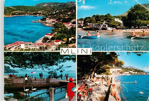 AK / Ansichtskarte Mlini_Dubrovnik_Ragusa_Croatia Panorama Kuestenort Strand 