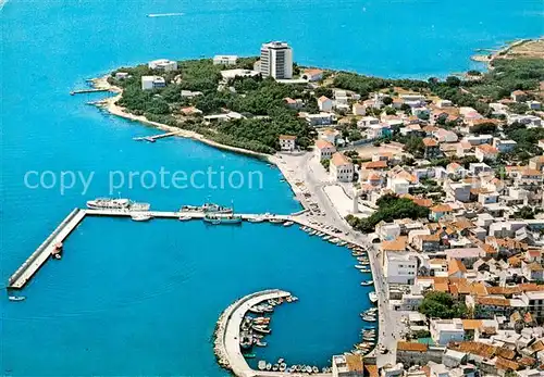 AK / Ansichtskarte Vodice_Croatia Panorama Kuestenort Hafen 