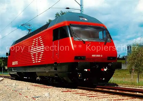 AK / Ansichtskarte 73843394 Eisenbahn Schweizerische Bundesbahn SBB Lokomotive 2000 Eisenbahn