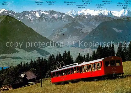 AK / Ansichtskarte 73843397 Bergbahn Rigi Vitznau Rigi Bahn Berner Alpen Bergbahn
