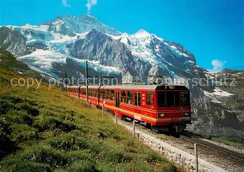 AK / Ansichtskarte  Zahnradbahn Kleine Scheidegg Jungfraubahn  