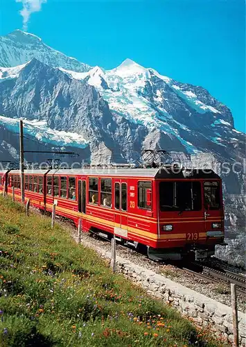 AK / Ansichtskarte 73843400 Zahnradbahn Kleine Scheidegg Jungfraubahn  