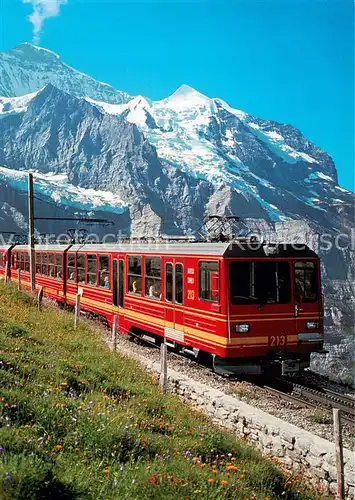 AK / Ansichtskarte  Zahnradbahn Kleine Scheidegg Jungfraubahn  