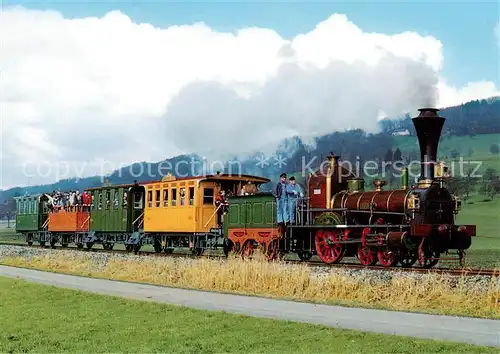 AK / Ansichtskarte 73843408 Lokomotive Schweizer Nordbahn SNB Limmat SpanischBloetli Bahn 