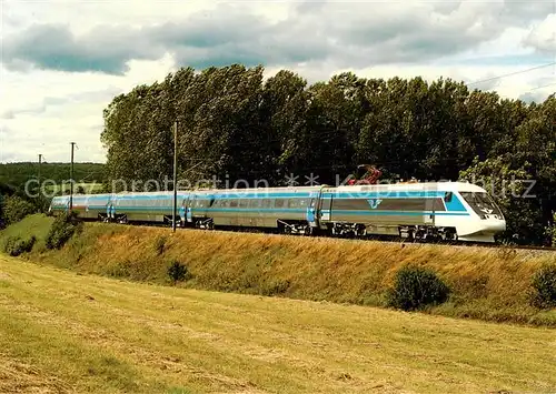 AK / Ansichtskarte  Eisenbahn Statens Jaernvaegar SJ Schwedische Schnelltriebzug X2000 Eisenbahn