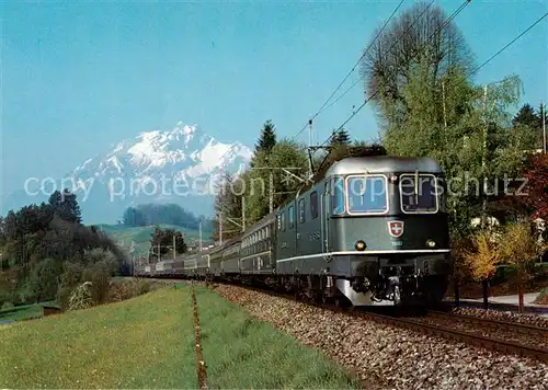 AK / Ansichtskarte 73843414 Eisenbahn SBB Holland Italien Express Eisenbahn