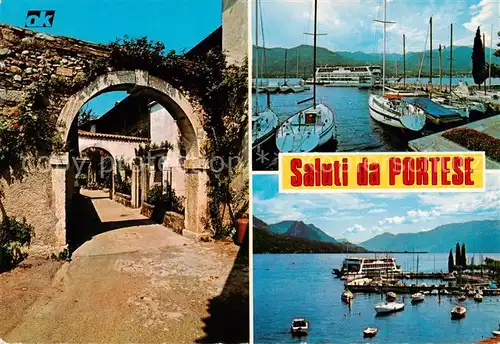 AK / Ansichtskarte 73843420 Portese_Lago_di_Garda Teilansichten 
