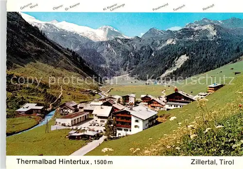 AK / Ansichtskarte  Hintertux_Zillertal Thermalbad Panorama Hintertux_Zillertal