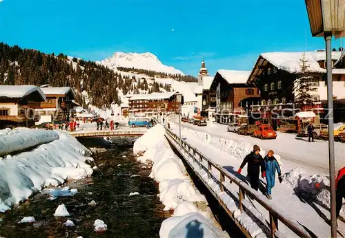 AK / Ansichtskarte  Lech_Vorarlberg Ortspartie mit Karhorn Lech Vorarlberg