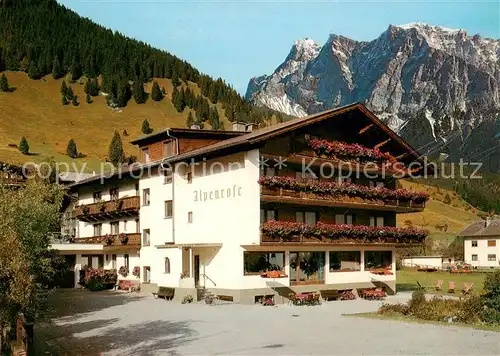 AK / Ansichtskarte 73843430 Lermoos_Tirol_AT Pension Alpenrose 