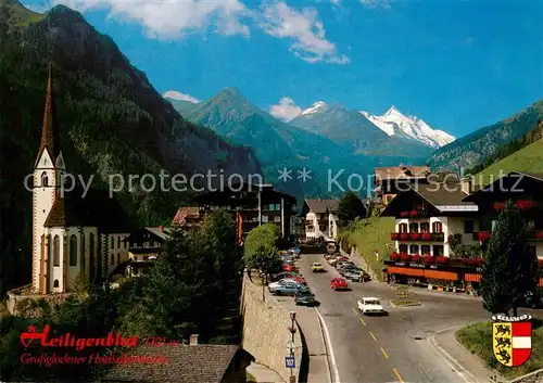 AK / Ansichtskarte  Heiligenblut_Kaernten_AT Ortspartie mit Kirche 