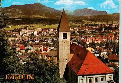 AK / Ansichtskarte  Hallein_AT Dekanatskirche mit Schlenken und Osterhorngruppe 