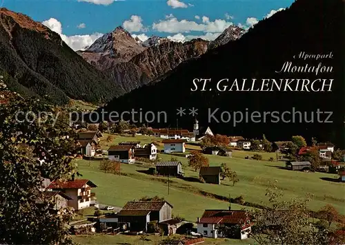 AK / Ansichtskarte  St_Gallenkirch_Vorarlberg mit der Valluela St_Gallenkirch_Vorarlberg