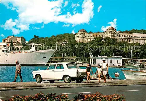 AK / Ansichtskarte  Pula_Pola_Croatia Hafenpartie Uferstrasse 