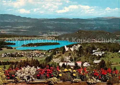 AK / Ansichtskarte  Faakersee_Kaernten_AT mit Ruine Finkenstein 