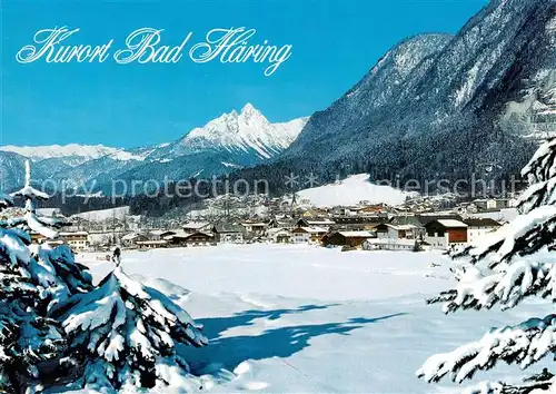 AK / Ansichtskarte 73843476 Bad_Haering_Tirol_AT Panorama mit Kaisergebirge 