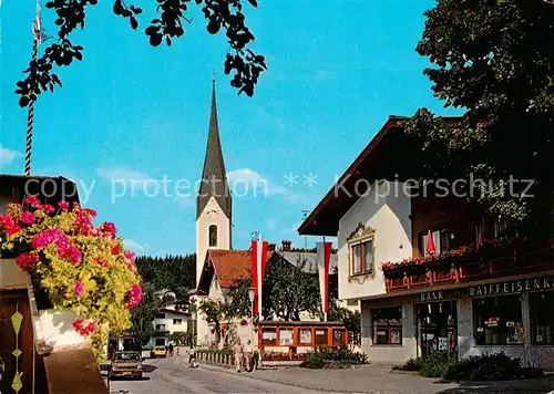 AK / Ansichtskarte  Bad_Haering_Tirol_AT Ortspartie mit Kirche 