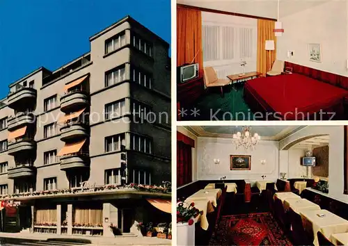 AK / Ansichtskarte  Zuerich_ZH Hotel Florida Gastraum Zimmer Zuerich_ZH