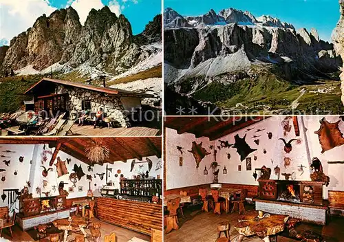 AK / Ansichtskarte  Passo_Gardena Bar Baita Clark Gastraeume Passo Gardena