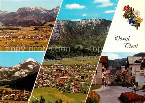 AK / Ansichtskarte  Woergl__Kufstein_Tirol_AT Unterinntal Panorama Ortspartie 