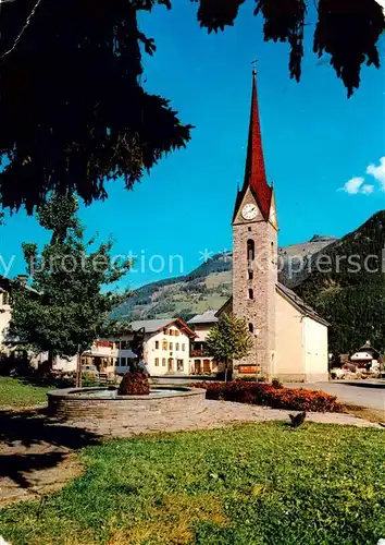AK / Ansichtskarte 73843521 Maishofen Dorfplatz mit Kirche Maishofen