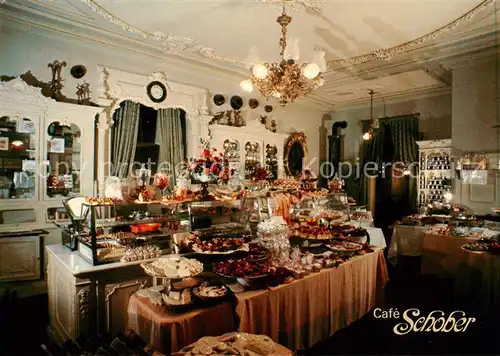 AK / Ansichtskarte  Zuerich_ZH Conditorei Cafe Schober Kuchentheke Zuerich_ZH