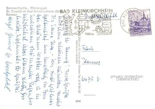 AK / Ansichtskarte  St_Oswald_Bad_Kleinkirchheim_Kaernten_AT Panorama 