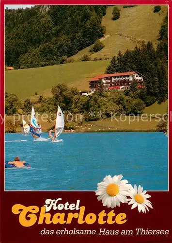 AK / Ansichtskarte  Thiersee Hotel Charlotte Surfer am Thiersee Thiersee