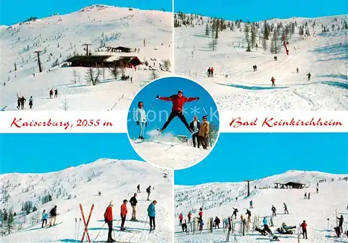 AK / Ansichtskarte  Bad_Kleinkirchheim_Kaernten_AT Kaiserburg Skipisten Panorama 