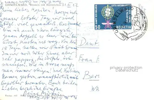 AK / Ansichtskarte  Grindelwald_BE Itramen mit Maennlichen 