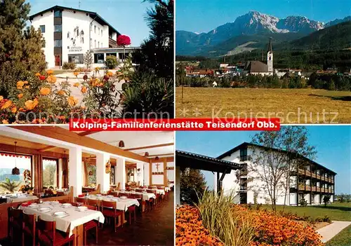 AK / Ansichtskarte 73843589 Teisendorf_Oberbayern Kolping Familienferienstaette Teisendorf Gastraum Panorama Teisendorf Oberbayern