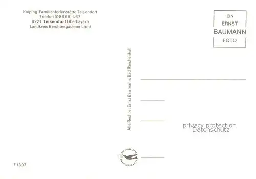 AK / Ansichtskarte  Teisendorf_Oberbayern Kolping Familienferienstaette Teisendorf Gastraum Panorama Teisendorf Oberbayern