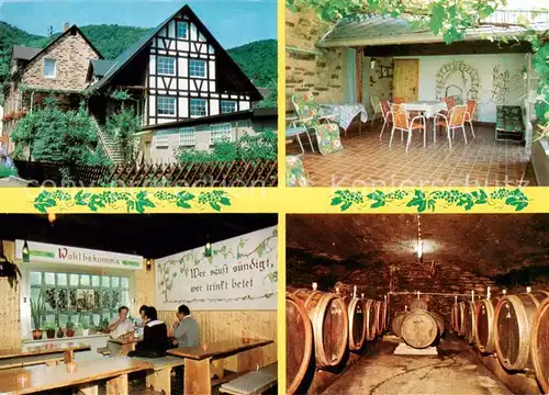 AK / Ansichtskarte  Cochem_Kochem_Mosel Weingut Georg Loenartz Probierstube Weinkeller 