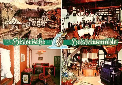 AK / Ansichtskarte  Nuembrecht Hotel Restaurant Historische Holsteinsmuehle Gastraeume Nuembrecht