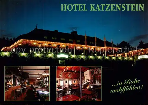 AK / Ansichtskarte  Andenhausen Hotel Katzenstein Bar Gastraum Andenhausen