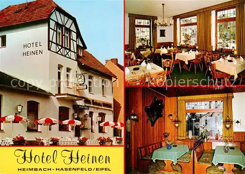 AK / Ansichtskarte 73843632 Heimbach_Eifel Hotel Heinen Gastraeume Heimbach Eifel