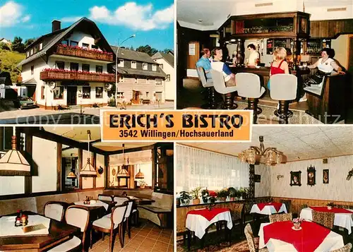 AK / Ansichtskarte  Willingen_Sauerland Erichs Bistro Gastraeume Bar Willingen_Sauerland