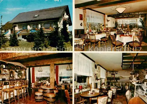 AK / Ansichtskarte  Willingen_Sauerland Hotel Cafe Zum Kurpark Gastraeume Bar Willingen_Sauerland