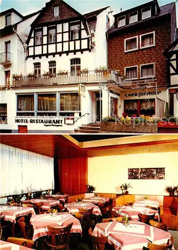 AK / Ansichtskarte  Kamp-Bornhofen_Rhein Hotel Manfred Schreiner Gastraum 