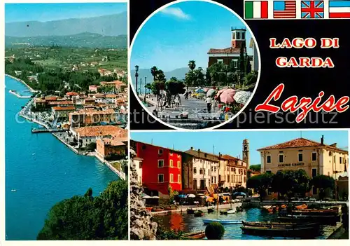 AK / Ansichtskarte Lazise_Lago_di_Garda Fliegeraufnahme Promenade Hafenpartie Lazise_Lago_di_Garda