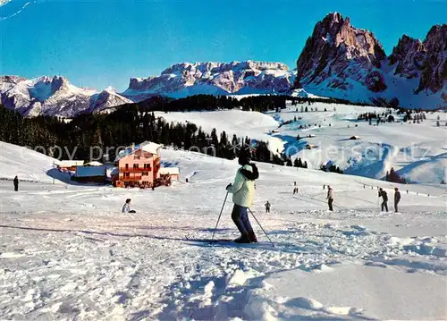 AK / Ansichtskarte Seiseralm_Alpe_di_Siusi_Trentino_IT Skiparadies Seiser Alm
