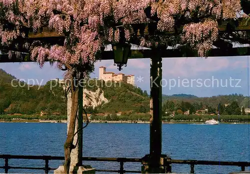 AK / Ansichtskarte Arona_Lago_Maggiore_IT La Rocca dAngera vista da Arona 