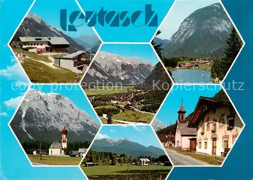 AK / Ansichtskarte Leutasch_Tirol_AT Rauthuette Weidach Waidachersee Kirchplatzl Neuleutasch Gasse 