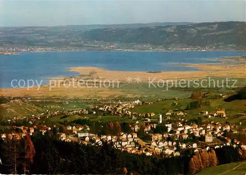 AK / Ansichtskarte Heiden_AR Panorama mit Wolfhalden Lindau und Bodensee Heiden_AR