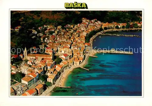 AK / Ansichtskarte Baska_Otok_Krk_Croatia Fliegeraufnahme 