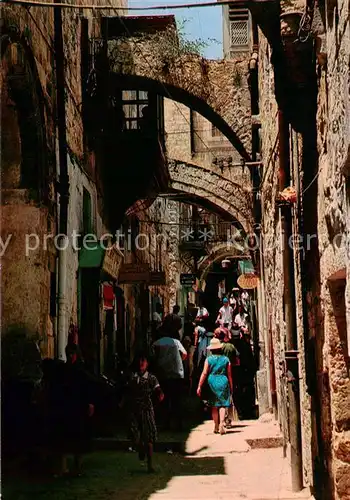 AK / Ansichtskarte Jerusalem__Yerushalayim_Israel Via Dolorosa 