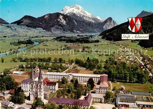 AK / Ansichtskarte Liezen_Steiermark_AT Stift Admont Fliegeraufnahme 