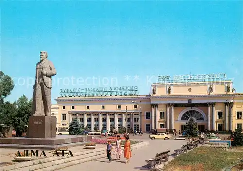 AK / Ansichtskarte Alma Ata_Almaty_Kasachstan Railway station Alma Ata II 