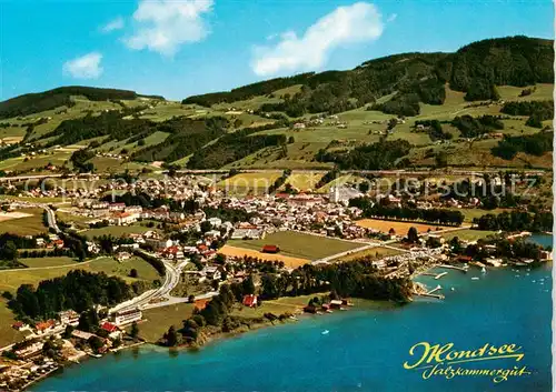 AK / Ansichtskarte Mondsee_Salzkammergut_AT Fliegeraufnahme 