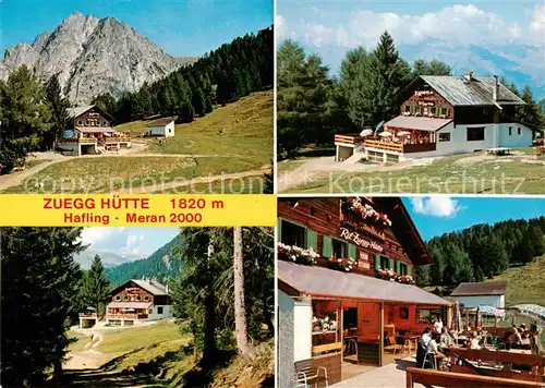 AK / Ansichtskarte Zuegghuette_1820m_Hafling_Avelengo Falzeben_IT Teilansichten 